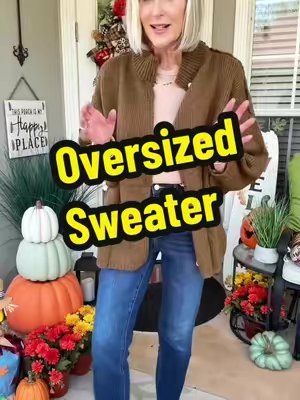 TikTok post by @crazywiglady100 for Saodimallsu Shop. Caption reads: @Saodimallsu shop this cardigan is giving old....