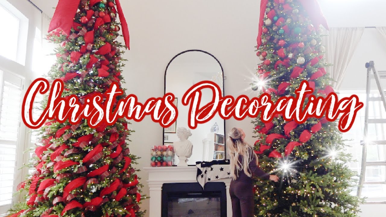 YouTube post by @LaurenNicholsen for Epic Gardening. Caption reads: CHRISTMAS DECORATE WITH ME 2025 // 30 FEET OF....