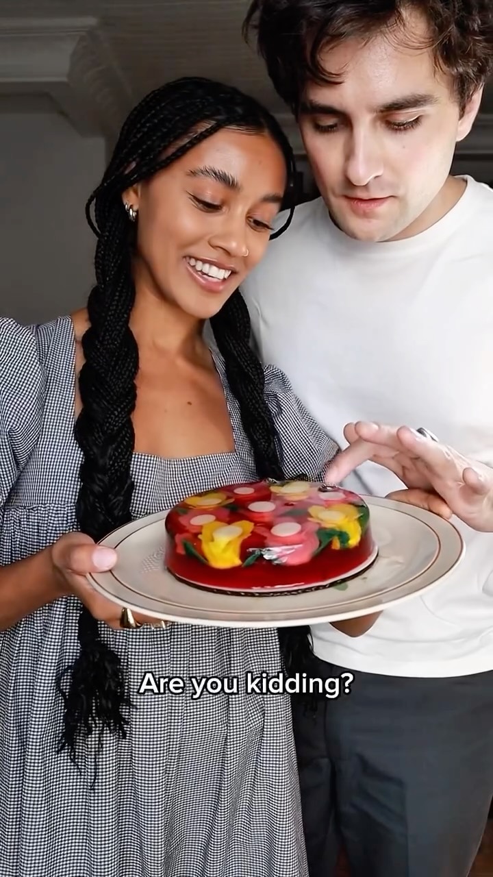 Instagram post by @jordankolunie for Goldbelly. Caption reads: @goldbelly is the ultimate birthday hack. Our new....