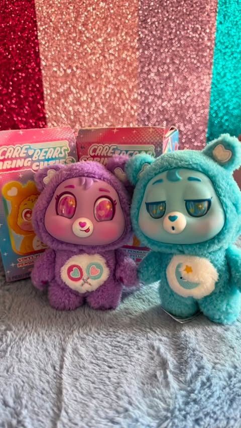 Instagram post by @made_by.emaan for Basic Fun!. Caption reads: [...] collect ❤️. Thank you @carebears and....