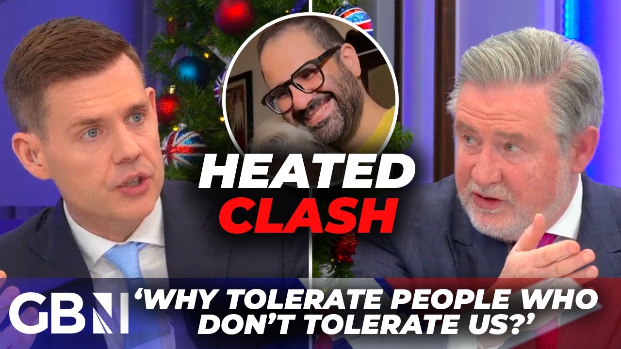 YouTube post by @GBNewsOnline for ExpressVPN. Caption reads: Matt Goodwin UNLEASHES on Labour MP over UK....