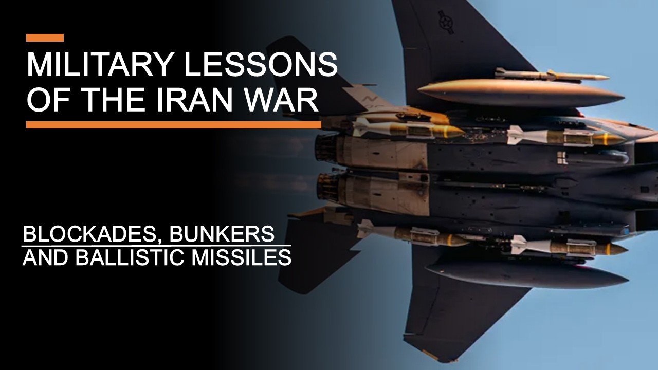 YouTube post by @PerunAU for Private Internet Access VPN. Caption reads: Military Lessons of the Iran War (so far) -....