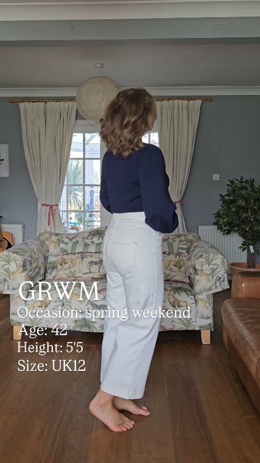 Instagram post by @christinadaydreams for Aspiga. Caption reads: [...] ready with me for a spring weekend with....