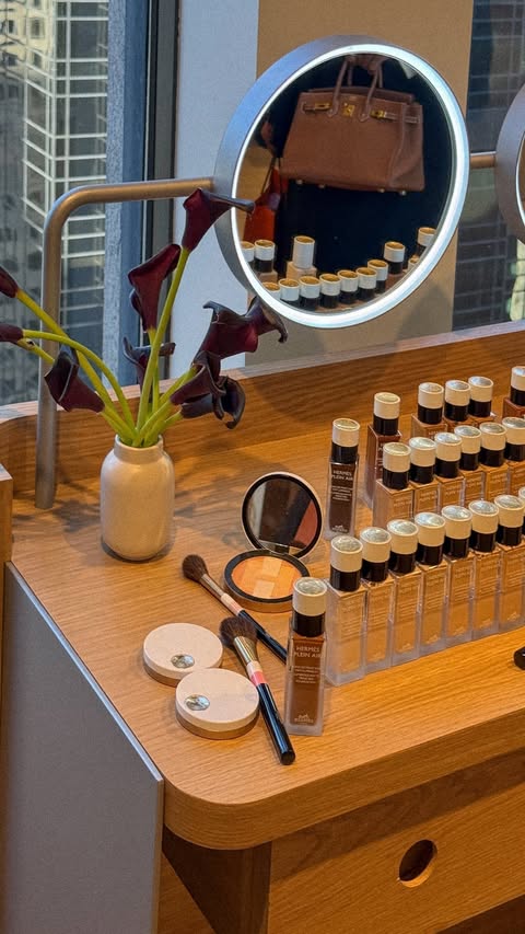 Instagram post by @kayebassey for Hermès. Caption reads: [...] to finally get our hands on the new Hermès....