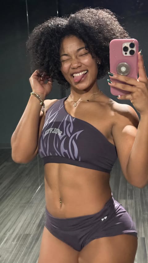 Instagram post by @coachktownfit_ for Darc Sport. Caption reads: [...] Princess K👑 let’s never forget 

@darcsport....