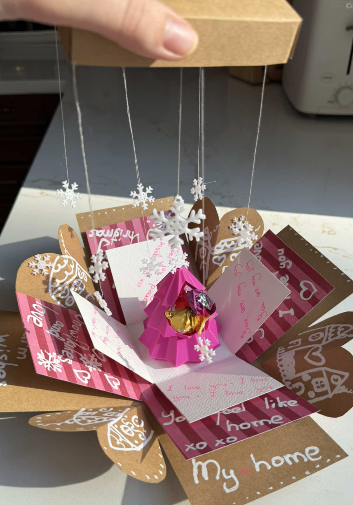 TikTok post by @viva_la_vika_art for Flashforge. Caption reads: Christmas gift idea with Flashforge AD5X ❄️....