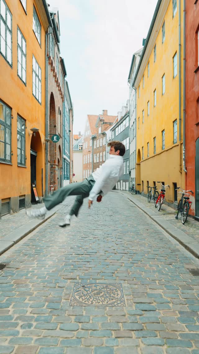 Instagram post by @carlgiacomello for Shaping New Tomorrow. Caption reads: [...] the streets of Copenhagen with....