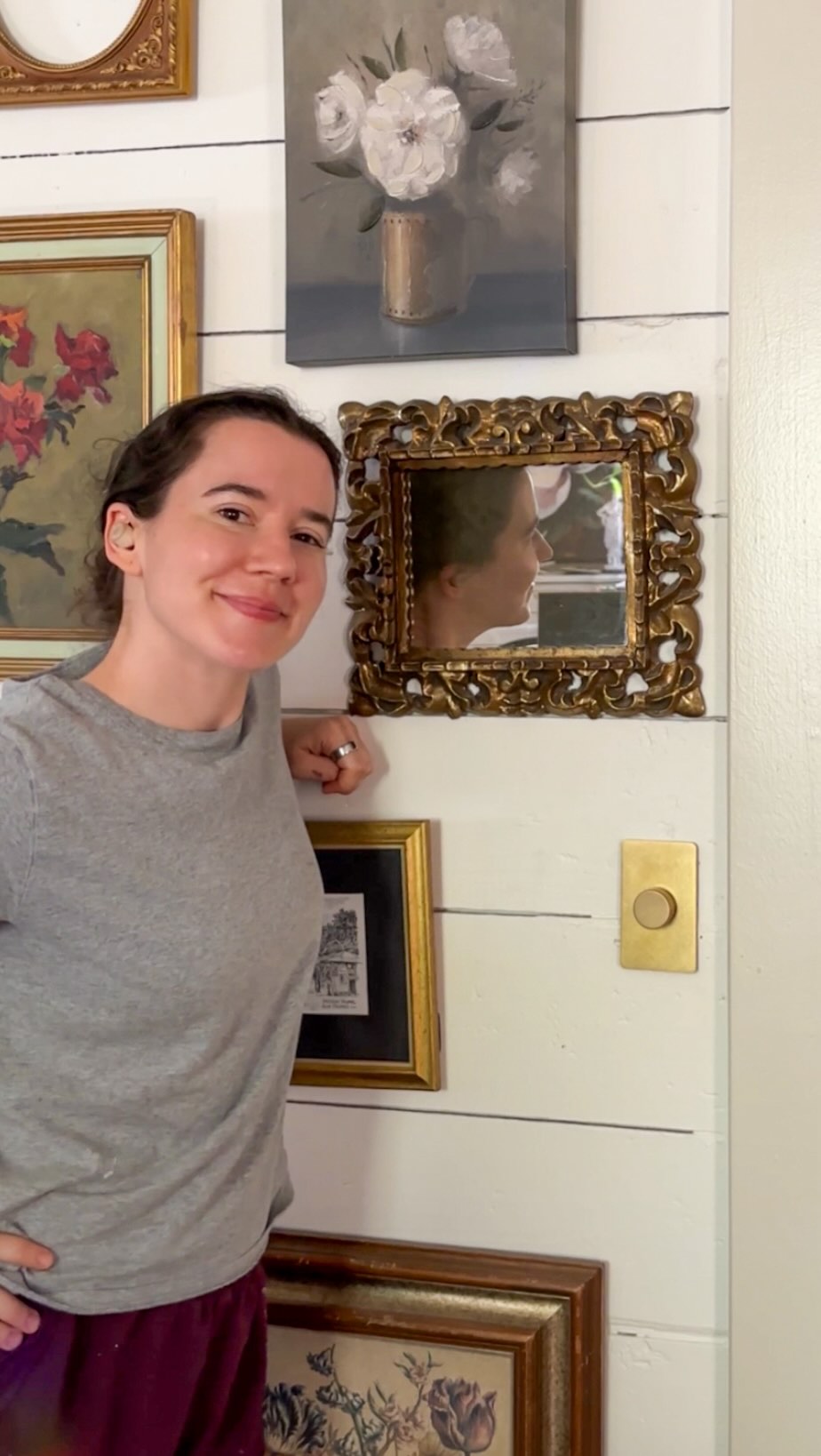 Instagram post by @reneerenovates for Corston Architectural Detail. Caption reads: [...] and shelving brackets from....