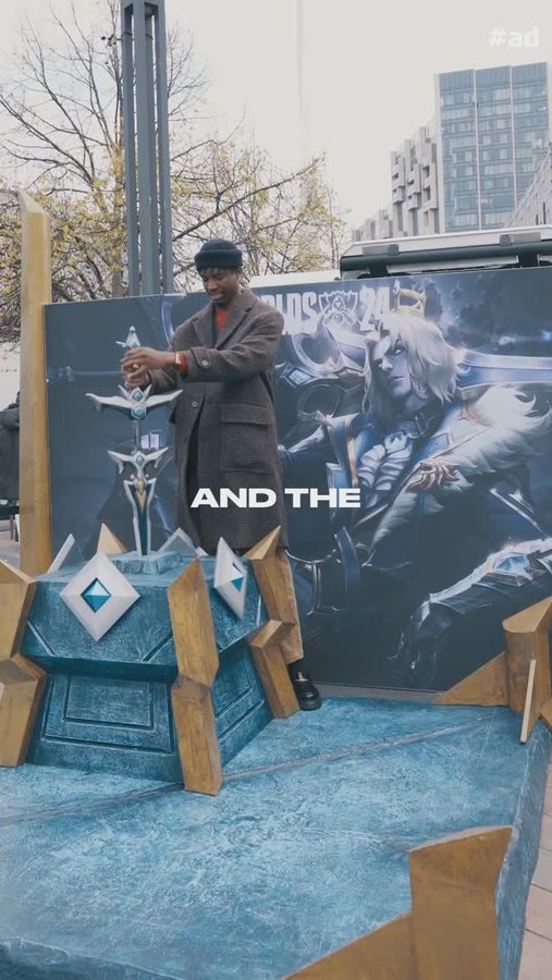 Instagram post by @tussalty for Riot Games. Caption reads: [...] behind the scenes and seeing the AWS x Riot....