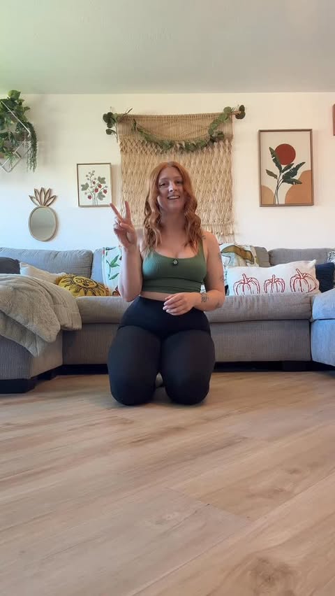 Instagram post by @thelousypoledancer for BlueChew. Caption reads: [...] filmed 😭) #yoga #notyoga #educational....