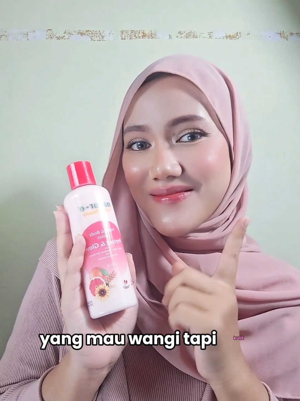 TikTok post by @fitrybudianty2003 for Natur-e. Caption reads: [...] bulan puasa nih 🥰 @natur_e_indonesia....