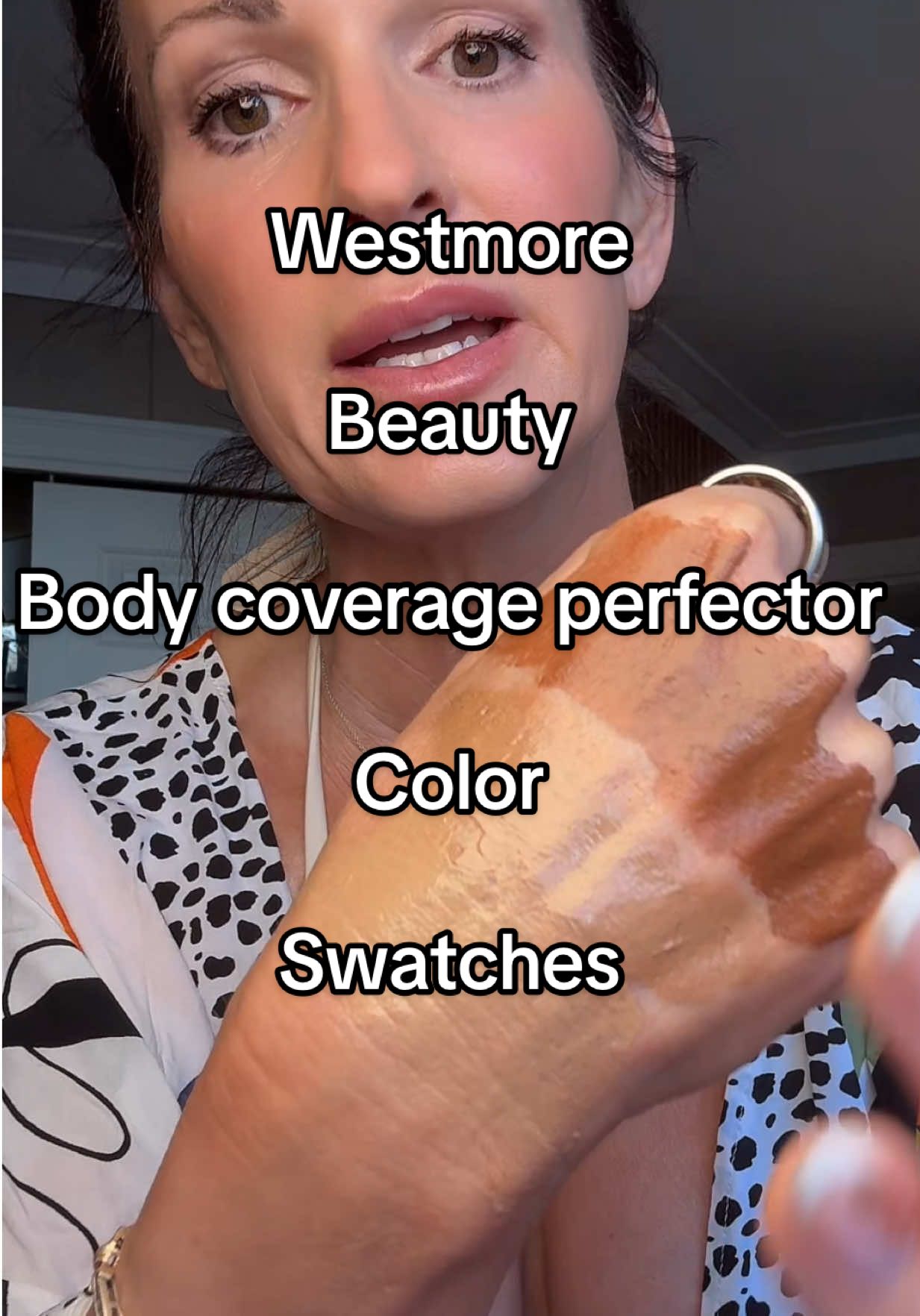 TikTok post by @therealandeerae for Westmore Beauty. Caption reads: @Westmore Beauty #tiktokshoploveatfirstfind [...].
