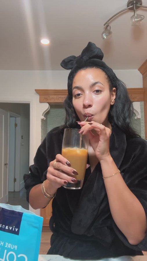 Instagram post by @officialjulissab for Viva Naturals. Caption reads: Aging is definitely a blessing, but can you blame....