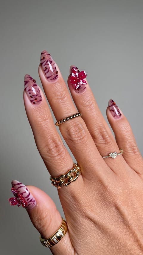 Instagram post by @sansungnails for OPI. Caption reads: Glam and Bold with @opi … The vault has been....