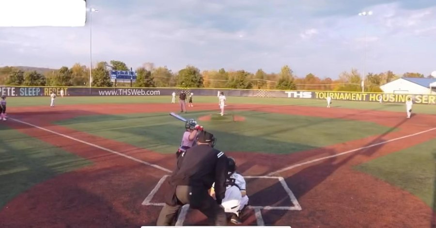 Instagram post by @vinny_potsnpans for Axe Bat. Caption reads: Championship game Down by 1…🥶🥶#9yearsold....