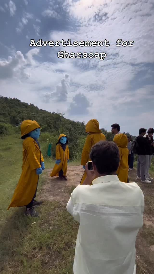 Instagram post by @ad.sum.twist for GHAR SOAPS. Caption reads: Advertisement for Gharsoap 🎥 #advertisement #ad....