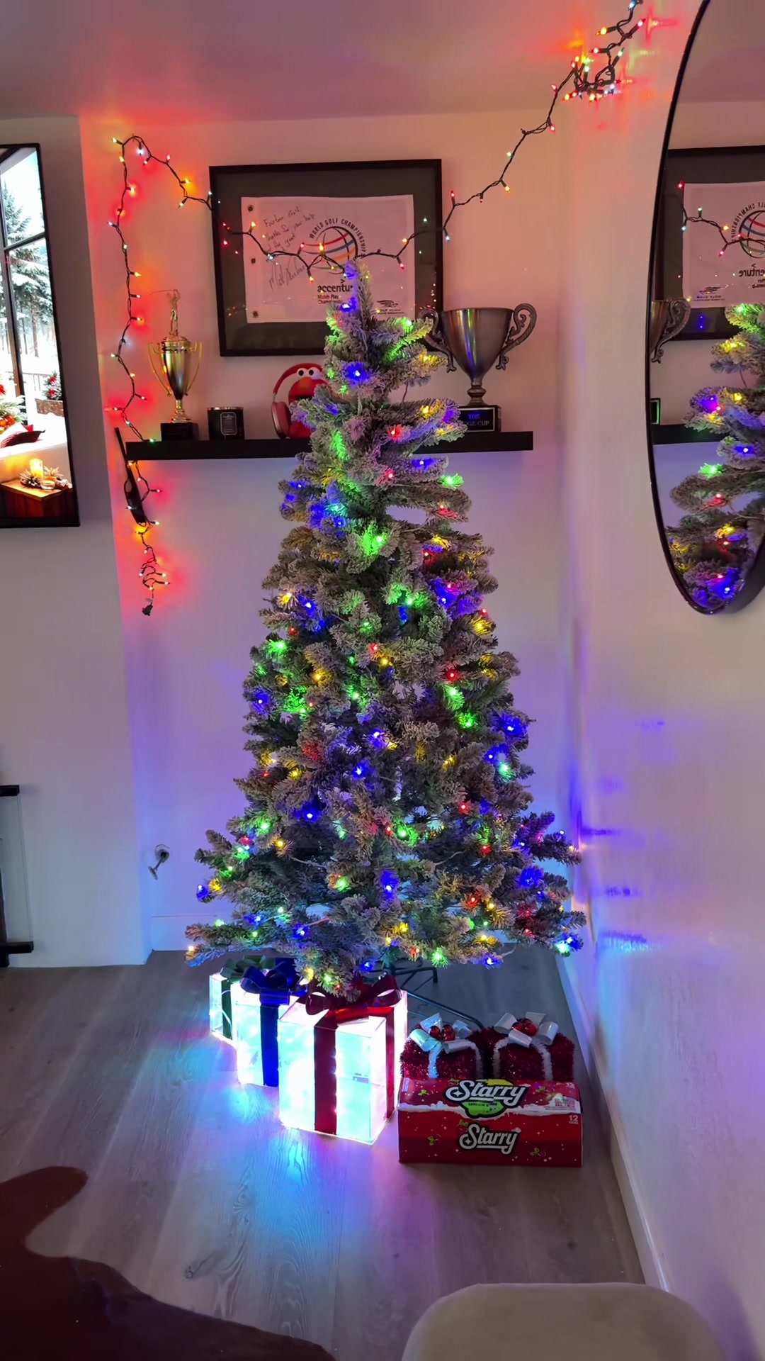 TikTok post by @thedombrack for Starry. Caption reads: Get in the Christmas spirit with STARRY® Cranberry....