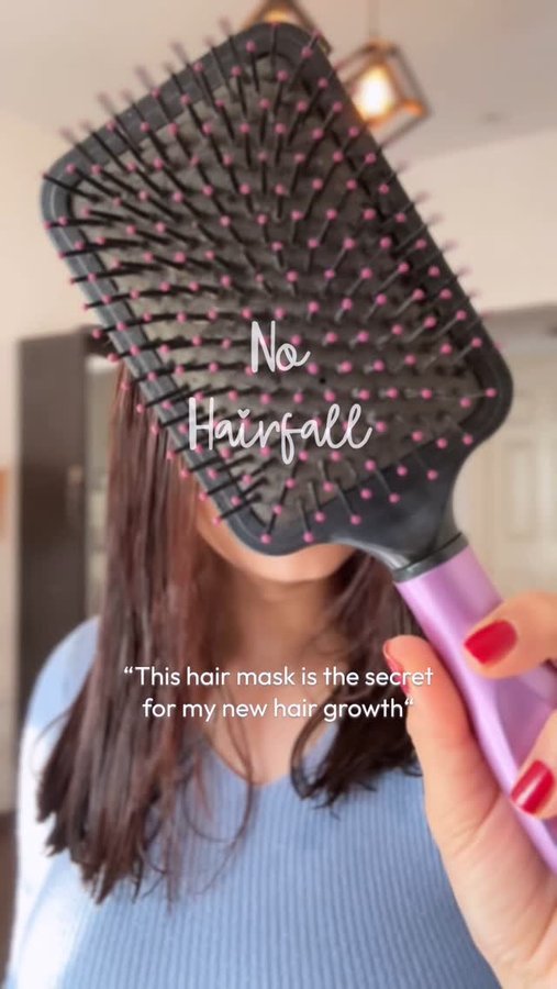 Instagram post by @minimal_makeup_muse for The Tribe Concepts. Caption reads: This 🌿herbal hair mask is my new love ❤️ Details....