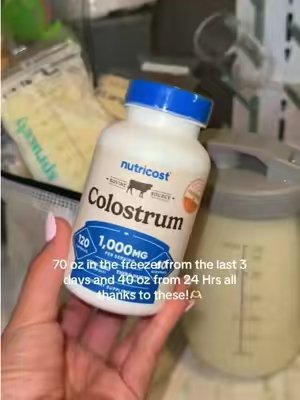 TikTok post by @lalaavl1 for Nutricost. Caption reads: Forever grateful for these pills🩵🍼 @Nutricost....