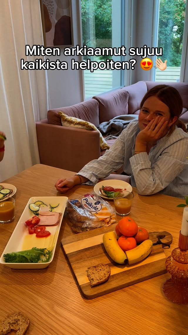 Instagram post by @sallasalmela for Fazer. Caption reads: Mainos Fazer Puikula @fazersuomi 🍞☕️ Ootko....