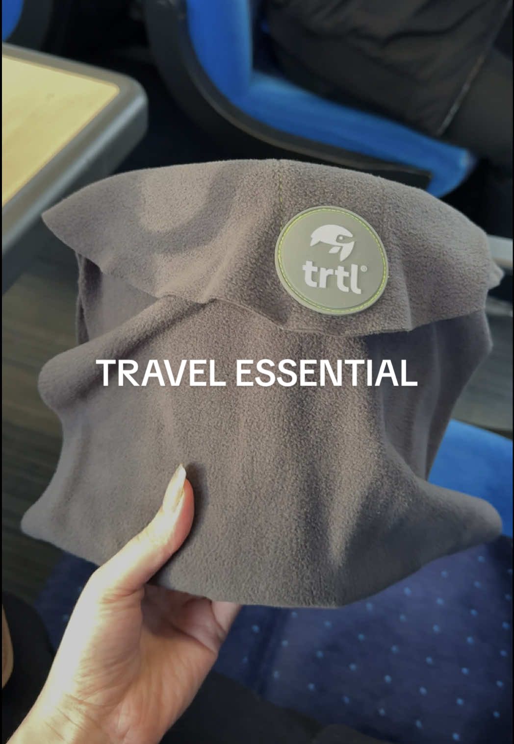 TikTok post by @gracied2502 for Trtl Travel. Caption reads: [...] when I fall asleep on journeys 😭 @Trtl....