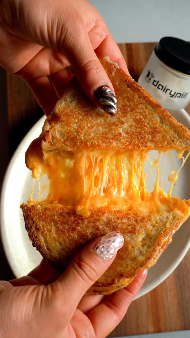 Instagram post by @purely_healthy_living for Dairypill. Caption reads: [...] cheese without worries😉 thanks to....