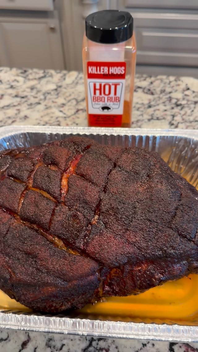 Instagram post by @richbbque for ThermoWorks. Caption reads: 🔥Sunday Funday, Pulled Pork! Wonderful 9lb Butt....