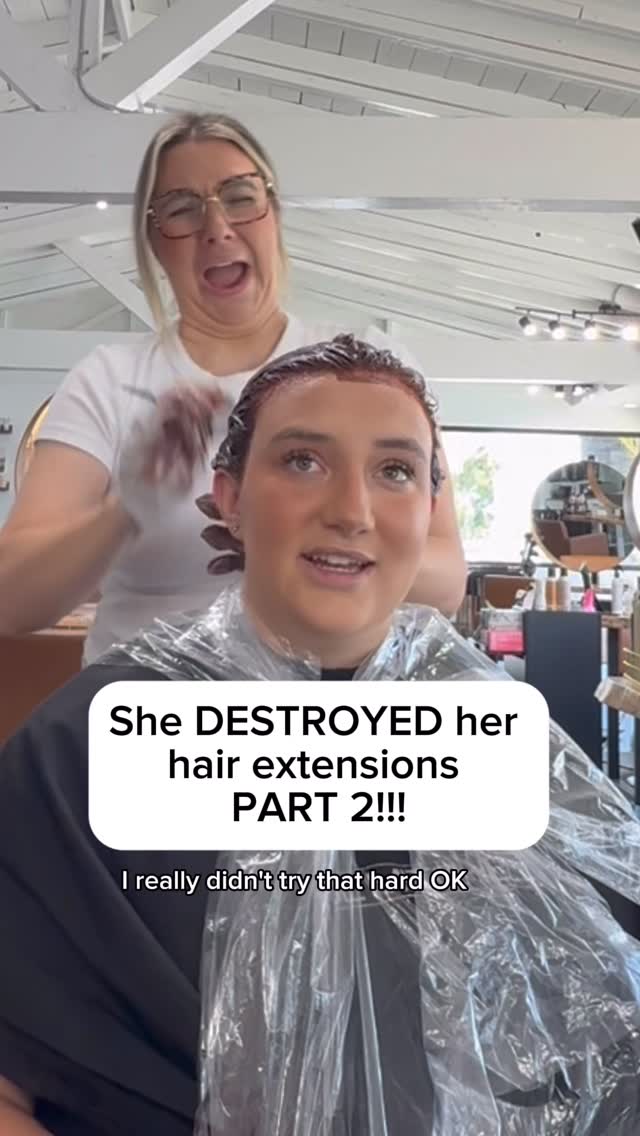 Instagram post by @megix10 for Beauty Launchpad. Caption reads: Hair Extension Transformation Alert 🚨
My girl....