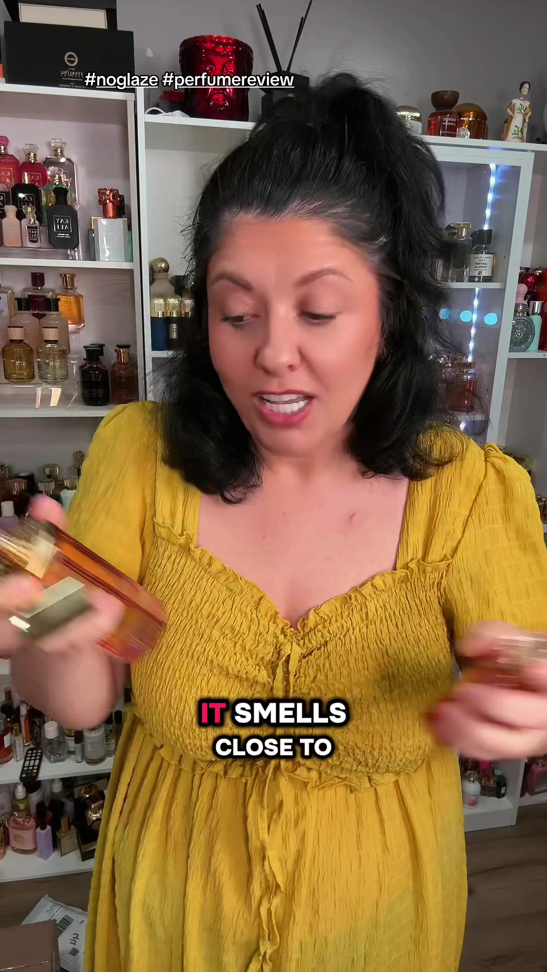 TikTok post by @fragrancesnewby for Aroma Concepts. Caption reads: @Aroma Concepts Usa Left Speachless.