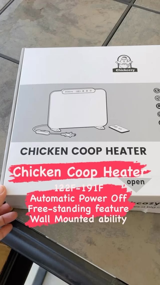 Instagram post by @backyard_seramas for Chickcozy. Caption reads: [...] install our new Coop heater from @chickcozy_....