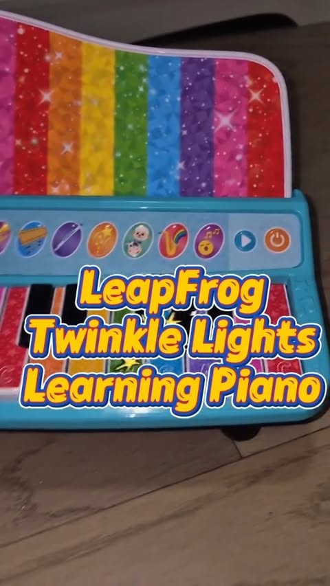 Instagram post by @yessy_reviews for LeapFrog USA. Caption reads: We love the leapfrog twinkle lights learning....