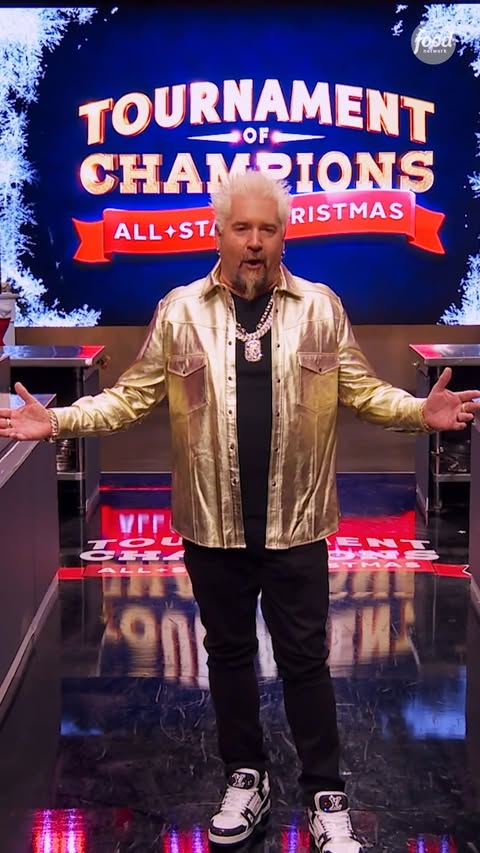 Instagram post by @guyfieri for Food Network. Caption reads: It all comes down to THIS! The four remaining....