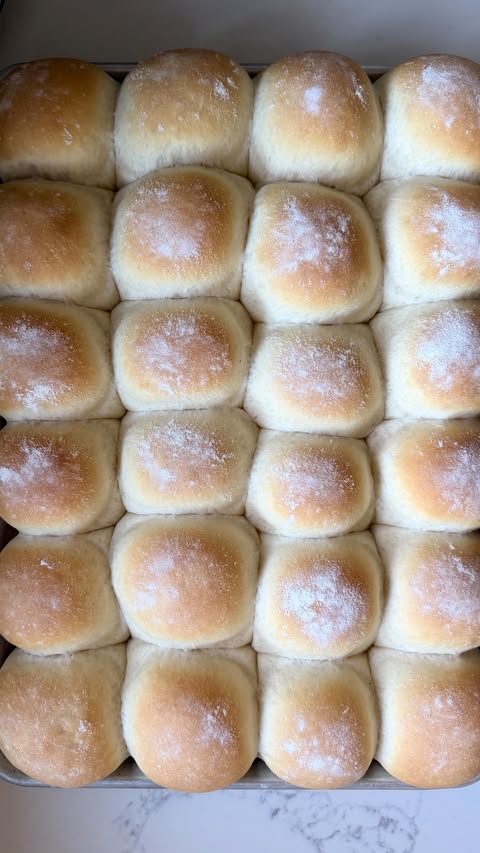 Instagram post by @berg_bakes for Bob's Red Mill. Caption reads: Potato rolls 🤍 
I used @bobsredmill potato....