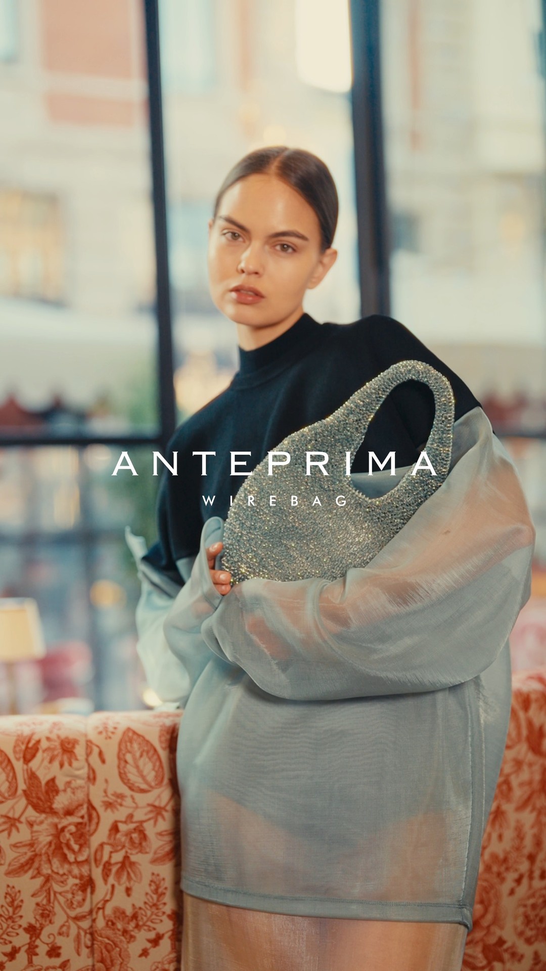 Instagram post by @vladislava_evtushenko for Anteprima. Caption reads: Unveiling the #SS25 seasonal shade, Lagogento,....