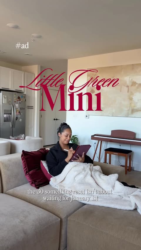 Instagram post by @iamthesocialista for BISSELL. Caption reads: #ad Little luxury for 2026: taking care of the....