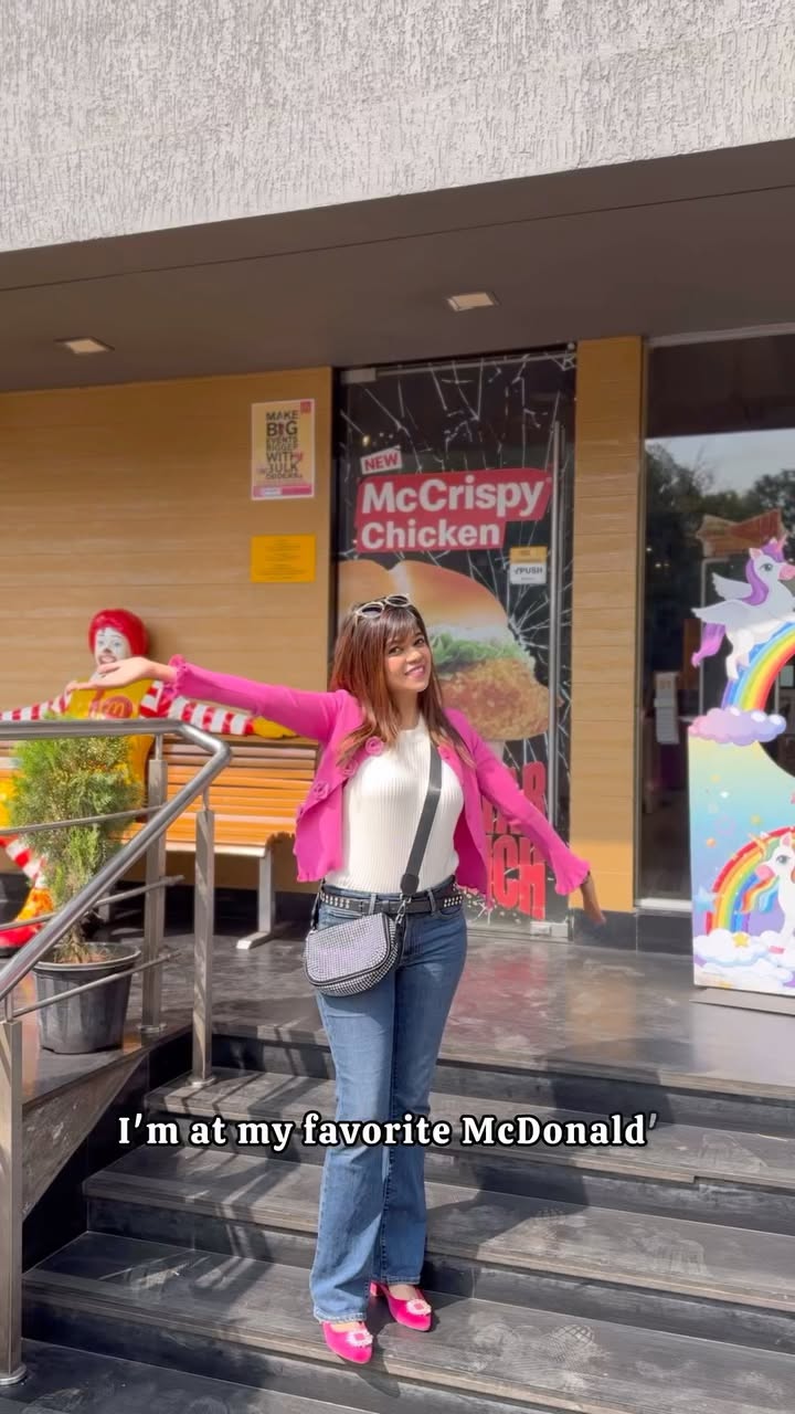 Instagram post by @murielldias for McDonald's India. Caption reads: Your December just got Exciting!
@mcdonalds_india....