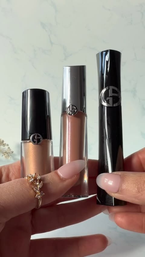Instagram post by @glambyghiz for Selfridges. Caption reads: [...] @armanibeauty @bafta @theofficialselfridges....