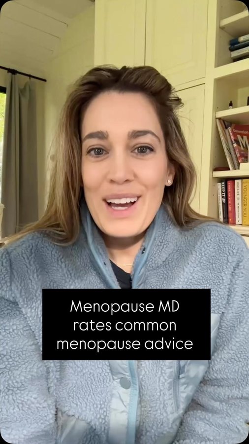 Instagram post by @aliciarobbinsmd for Healthline. Caption reads: Common Advice women have been told:

1. “Dress in....