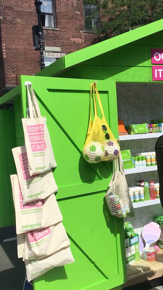 Instagram post by @nycfamilyexplorer for babyganics. Caption reads: Free @babyganics mineral sunscreen & more ⤵️....