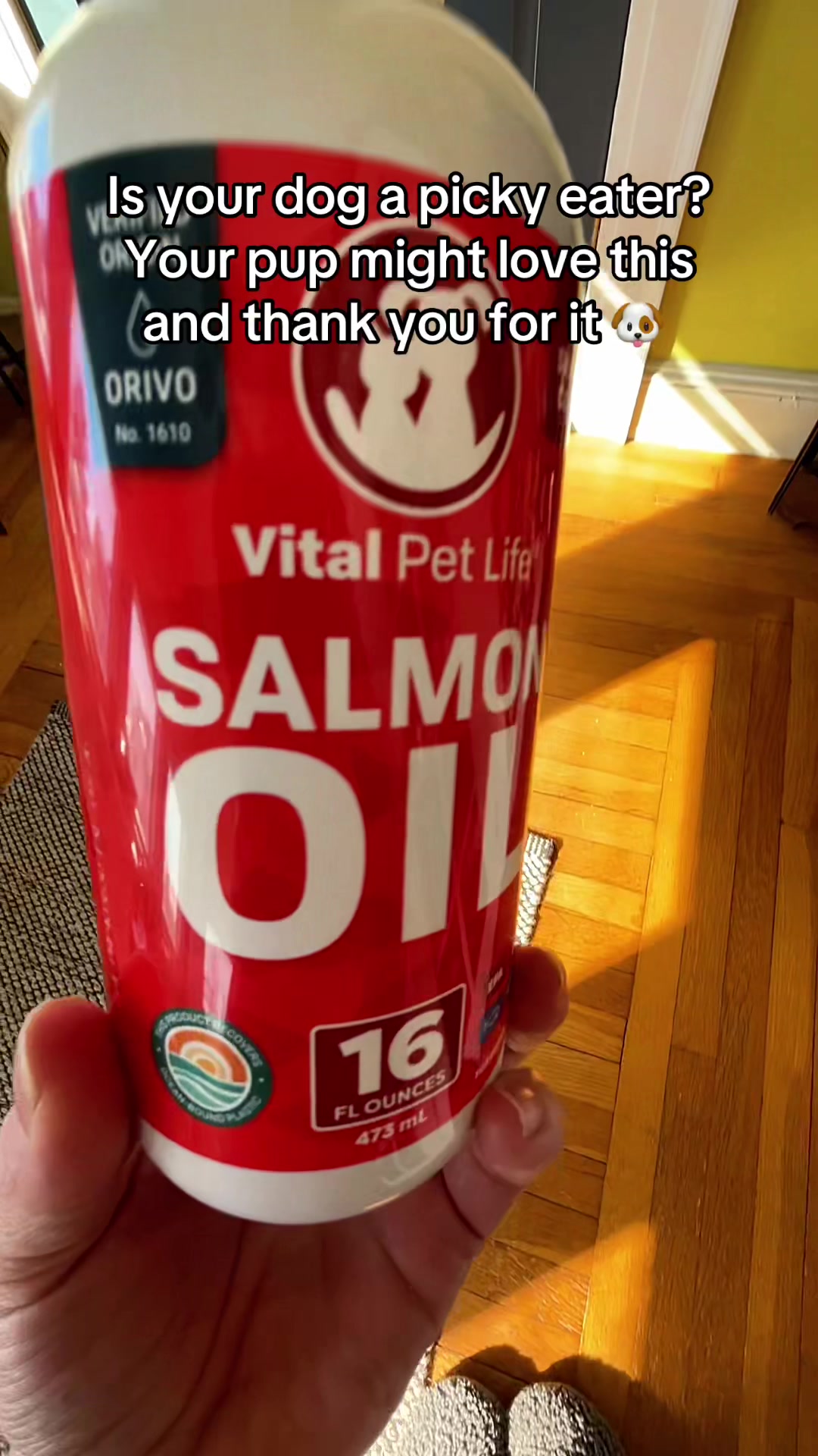 TikTok post by @itsblake.remixed for Vital Pet Life. Caption reads: [...] eaters and their skin and coat 🐾 @Vital Pet....