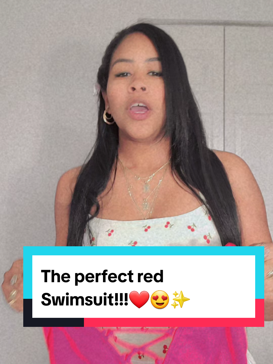 TikTok post by @danythequeen98 for Tempt Me Swimsuits. Caption reads: Any excuse to wear this Swimsuit Will so just fine....