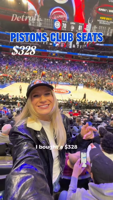 Instagram post by @erica_joness for TickPick. Caption reads: [...] club seats 👀🏀 11/10 recommend!! @tickpick....