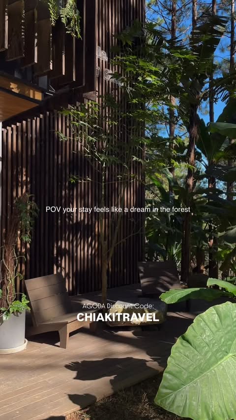 Instagram post by @chiakiindalat for agoda. Caption reads: This is Mơ Stay Forest Resort in Dalat, Vietnam -....