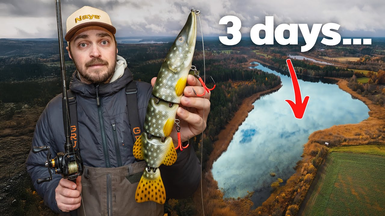 YouTube post by @Boatside for Deepersonar. Caption reads: 3 Days to Catch the MONSTER of this Tiny Lake....