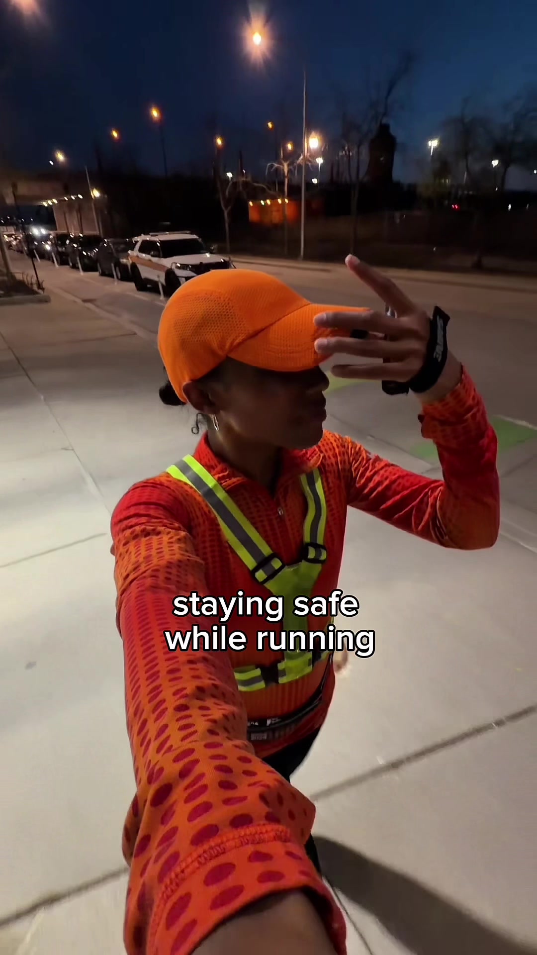 TikTok post by @lyonessruns for COROS. Caption reads: [...] always sharing my location. My @COROS Pace 4....