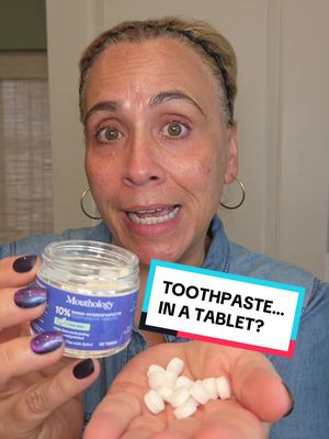 TikTok post by @genx.glow.up for Mouthology. Caption reads: @Mouthology The tablets have the same 10% NHA as....