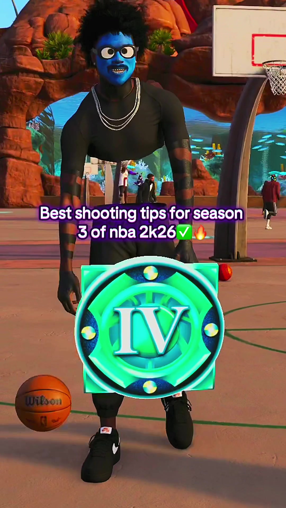 TikTok post by @etoochicken for GameSir. Caption reads: [...] #nba2k26 after watching this✅@GameSir....
