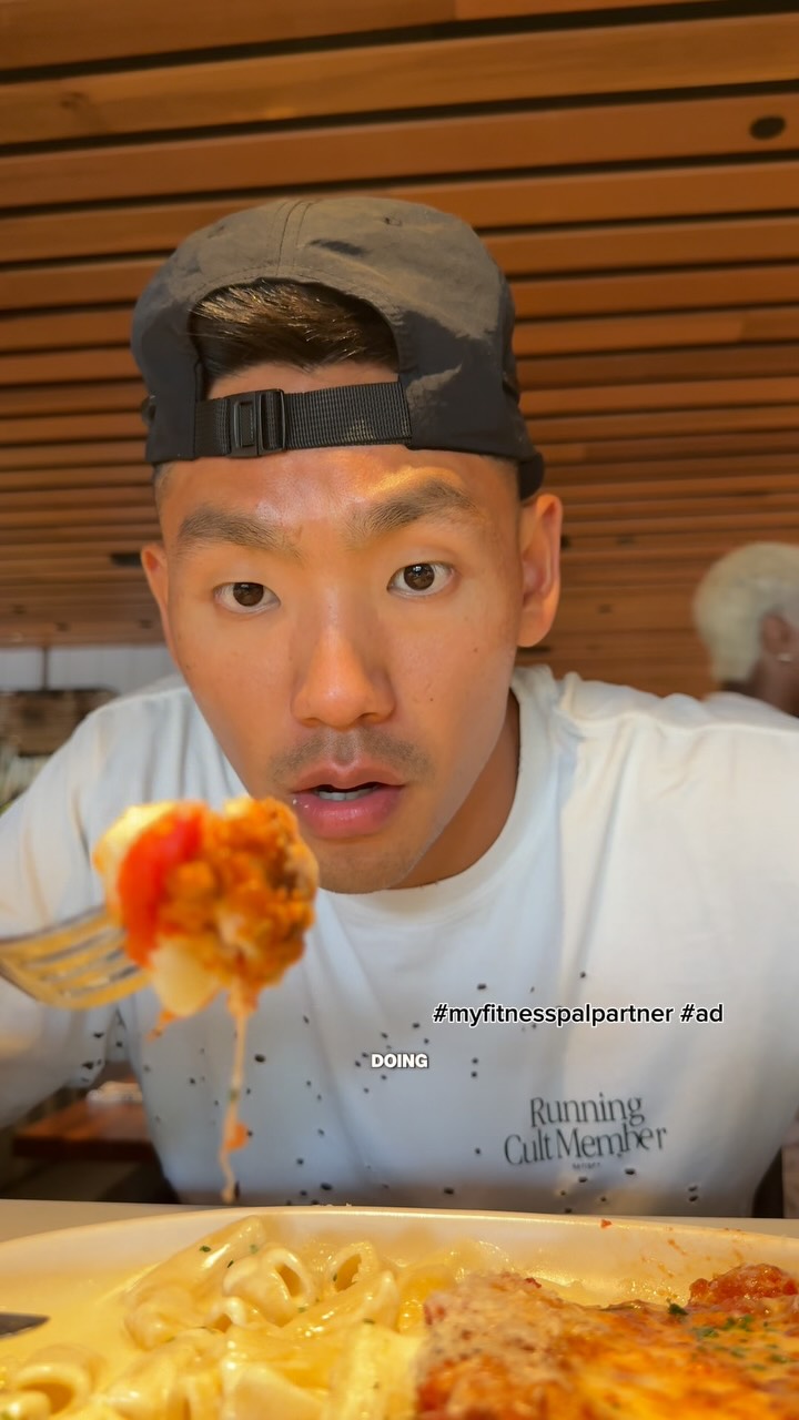 Instagram post by @mattchoi_6 for MyFitnessPal. Caption reads: I’m doing something I’ve never done for marathon....