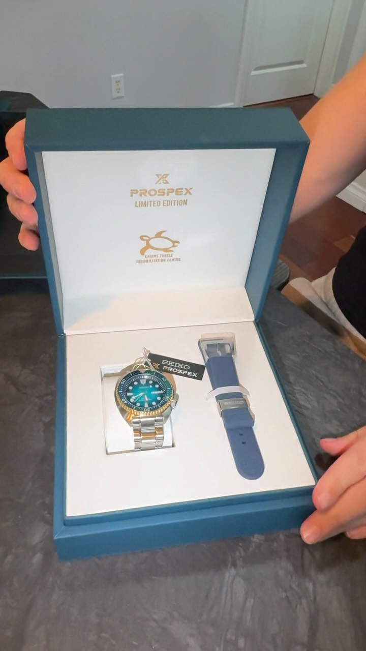Instagram post by @bobsledbree for Seiko Watches. Caption reads: @seikoaustralia 🤝🏼 @cairnsturtlerehab Limited....