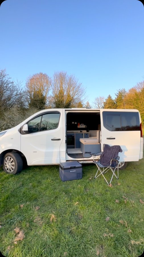 Instagram post by @coycruisin for Aobosi. Caption reads: [...] two is complete! 🚐✨

We brought our....